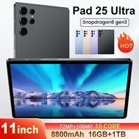 Tablette Pad 25 Ultra Version Globale Neuve de Marque Originale, Prix de Gros Usine, Écran HD 11 Pouces, 16 Go de RAM, Système Android
