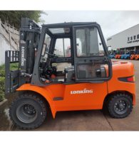 Chariot élévateur industriel diesel compact CE Lonking Logistics Machinery LG35DT de 3,5 tonnes pour bâtiments de grande hauteur et projets éoliens