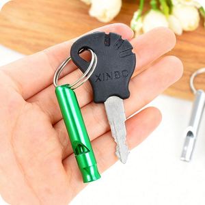 <b>Custom</b> Logo Durable Aluminum Laser Engraved Survival Safety Emergency Whistle <b>Keychain</b> for Outdoor Events - Product Image 2