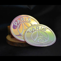 Écusson thermocollant en TPU pour languette de chaussure, avec logo d'équipe de football en relief, impression 3D, vinyle réfléchissant