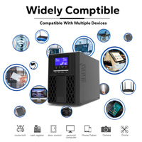 Onduleur en ligne à onde sinusoïdale pure 1 kVA pour ordinateur