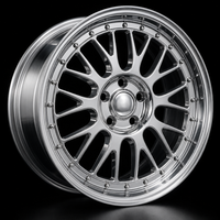 Jante en alliage d'aluminium forgé 2 pièces 10 rayons maille chromée à déport profond avec logo personnalisé pour voiture 18-22 pouces 5x114.3