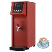 Distributeur d'eau chaude électrique commercial 10L en acier inoxydable avec contrôle de température, usage domestique et commercial, protection contre l'ébullition à sec