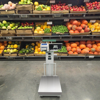 Balance électronique intelligente Beiheng avec écran tactile industriel, capacité de 150 kg, plateforme de pesage électronique, balance intelligente avec roues