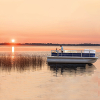 Nouveau petit Mini 16ft aluminium fibre de verre pêche bateau de plongée famille fête ponton avec basse Buggy certifié CE lac rivière utilisation