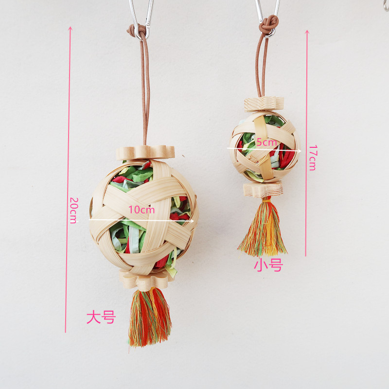 parrot toy palm leaf