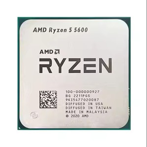 Nouveau processeur AMD Ryzen 5 <span class=keywords><strong>5600</strong></span> <span class=keywords><strong>R5</strong></span> <span class=keywords><strong>5600</strong></span> 3,5 GHz 6 cœurs 12 threads <span class=keywords><strong>CPU</strong></span> 100-000000927 Socket AM4 Neuf - Product Image 3