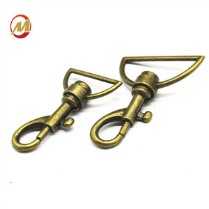 21MM En Laiton Antique Couleur Sac À Main Fournisseurs De Matériel Personnalisé Chien Mousqueton Pivotant - Product Image 2