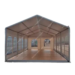 6x9 6x12 خيام مقاومة للماء في الهواء الطلق خيمة سرادق الناس أرضية خشبية حديقة احتفال خيمة للحفلات لتقديم الطعام
