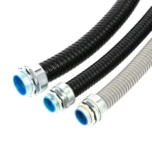 liquid tight PVC Coated Flexible Metal Conduit For Cable Protection