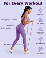 Youfei Fitense - Juego de Bandas Elásticas Portátiles para Ejercicio, Látex Grueso, Anclaje para Puerta, Terapia Física para Mujeres, Entrenamiento Muscular, 5-8 Libras