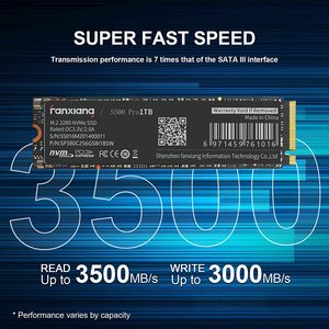 Unidad de Estado Sólido Interna 3D NAND QLC M2 M.2 2280 PCIe 3.0 NVMe Gen 3 de 256 GB, 512 GB, 1 TB, 2 TB para Computadora Portátil, PC de Escritorio y Juegos - Product Image 2