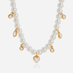 Collar de Perlas con Forma de Corazón, Grado AAA, Joyería para Mujer de Uso Diario, Origen Jinhua - Product Image 1
