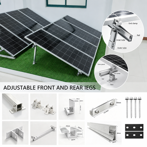 Supports de fixation avant et arrière pour panneaux solaires photovoltaïques sur mesure, fournis directement par l'usine, pour tuiles en acier coloré/toits plats/sols plats - Product Image 5