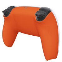Remplacement de coque de remplacement de qualité supérieure au toucher doux Orange vif remplacement de coque de plaque arrière pour manette sans fil Playstation 5 PS5