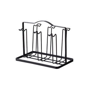 Soporte minimalista para tazas, estante de almacenamiento de diseño cuadrado, estante de secado rápido para sala de estar, organizador de tazas de té y vasos - Product Image 1