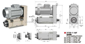 Unité de tête d'alésage et de fraisage, modèle XT30-1 avec broche NT30/MT3/ER32, fabricant chinois OEM / ODM - Product Image 4