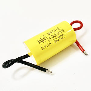 Bevenbi ses CBB20 kapasitör 18uf-100v esnek tel ile eksenel boru Film kondansatör 20uf-250V 22uf 27uf 30uf 56uf 68uf - Product Image 3