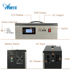 Tipo de batería de litio de 500w de iluminación solar panel kit - Product Image 3