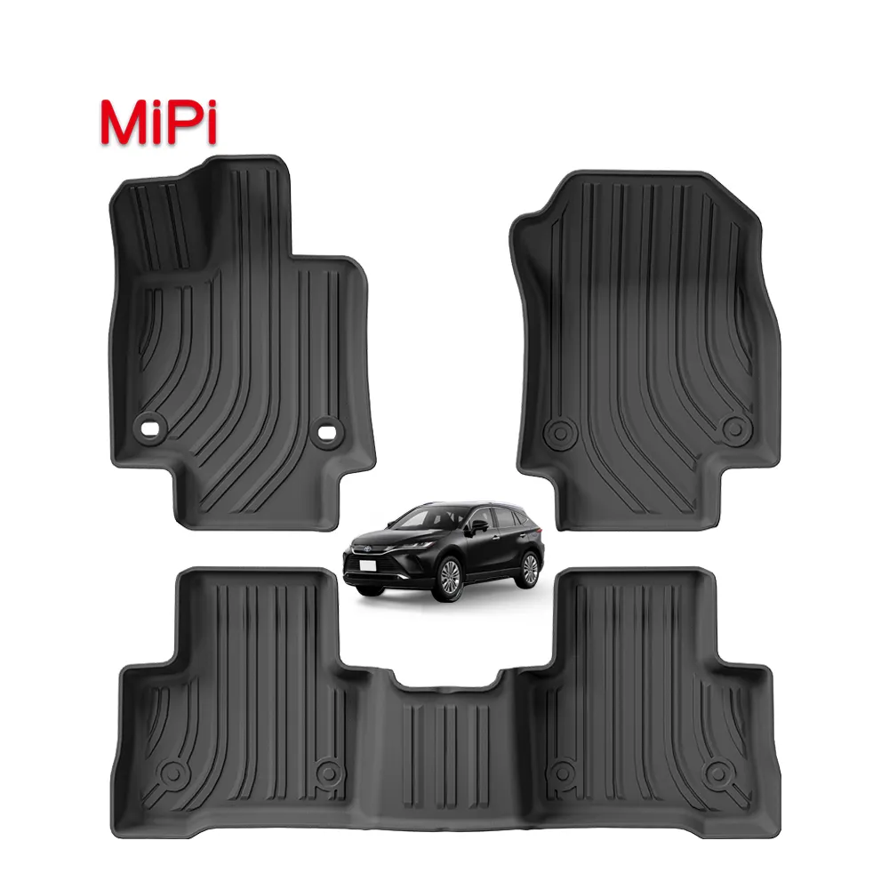 Wholesale Custom Car Mat For TOYOTA HARRIER VENZA 2021-2023 Waterproof Non-slip Car Floor Mats 3D TPE Luxury Car Carpet