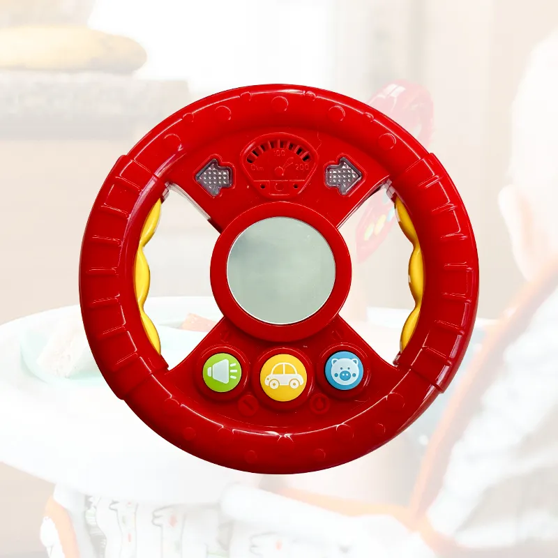 Customize Steering Wheel Toy With Music And Light Gravity Sensor Pretend Baby Driving Toys For Babies And Toddlers
