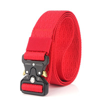 Ceinture de serrage en Nylon robuste pour hommes, ceinture utilitaire à dégagement rapide, ceinture à boucle en métal