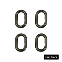Anneau ovale bon marché porte-clés en alliage boucles à ressort sangle de ceinture boucles de chaîne couture de bagages pour anneau d'ouverture de sac