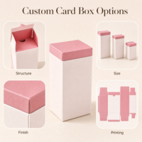 Boîte en carton personnalisée pour parfum et cosmétiques, boîte rose avec impression dorée, carton pliable, emballage de luxe pour parfums et produits de beauté, fabricant