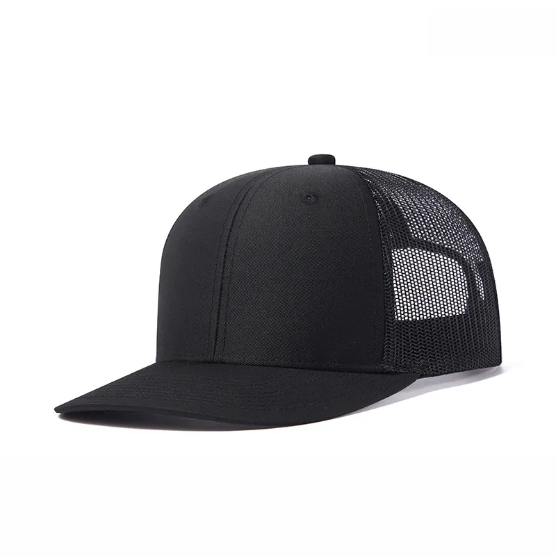 Custom Embroidery Logo 112 Gorras Unisex Mesh Blank Snapback Hat Plain Trucker hat Sports Caps