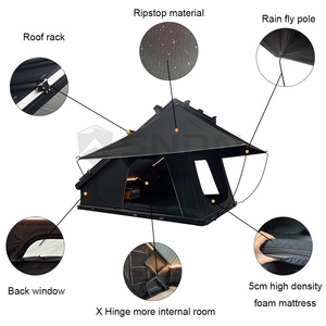 Tente de toit rigide en aluminium de style moderne SNDN, tente de toit RTT Wedge X Hinge, tissu en toile imperméable, tente de toit rigide <span class=keywords><strong>pour</strong></span> voiture tout-terrain - Product Image 5