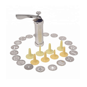 Offre Spéciale nouveau produit outil de pâtisserie 20 plats de presse 4 pointes de décoration et moule à biscuits manuel en alliage d'aluminium <span class=keywords><strong>pistolet</strong></span> de presse - Product Image 2