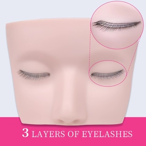 Tête de mannequin d'entraînement pour l'extension des cils, mannequin de cils avec paupières à 3 couches, prix d'usine en gros - Product Image 5
