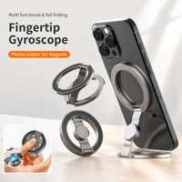Support de téléphone magnétique en alliage de zinc avec anneau, Fidget Spinner, support pliable, antidérapant, anti-stress, pour lit et bureau, vente en gros