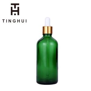 Botella de Vidrio con Gotero para Cosméticos OEM de Diferentes Tamaños, Verde, 1 oz, 2 oz, 3 oz, 4 oz - Product Image 5