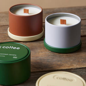 Lujo en tarros de cerámica redondos Tapa Fragancia para el hogar Decoración de vacaciones Navidad Pascua Diwali Bar Decoraciones Velas perfumadas de cera de soja - Product Image 6