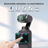 Protecteur d'écran d'objectif de caméra en verre trempé 9H pour DJI OSMO Pocket 3 2 Film de protection anti-rayures pour DJI Pocket3 Pocket2