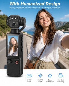 Caméras vidéo numériques 4K C9 à mise au point automatique, objectif rotatif à 180°, mini caméra de poche pour vlogging, pour la prise de vue vidéo - Product Image 6