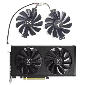 Nuevo enfriador de GPU de 95mm y 4 pines FY010010M12LPA, RX6600 6600XT para <span class=keywords><strong>XFX</strong></span> <span class=keywords><strong>Radeon</strong></span> <span class=keywords><strong>RX</strong></span> <span class=keywords><strong>6600</strong></span> 6600XT, ventilador de tarjeta gráfica para juegos - Product Image 1