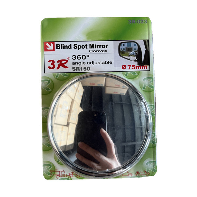 100R Convex Wide Angle Mirror Eliminates Blind Spot Assist for Car Truck Vans SUVs