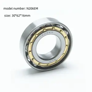 高质量有竞争力的价格单列N206 N206EM圆柱滚子轴承N206 30x62x16mm毫米