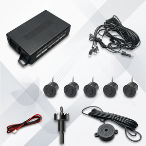 Universal 4 <b>Sensors</b> Ultrasonic Parking <b>Sensor</b> Kit With Buzzer Alert 12V DC Parking Assist System <b>For</b> All <b>Cars</b> - Product Image 1