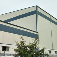 Atelier à structure métallique facilement assemblable, bâtiment commercial préfabriqué pour la fabrication en usine et le stockage en entrepôt d'acier