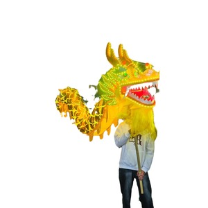 อุปกรณ์ประกอบการแสดงมังกรเรืองแสงแบบสามส่วน ไฟ RGB ควบคุมด้วยมือ สำหรับการแสดงพื้นบ้านและแสงสีบนเวที - Product Image 5