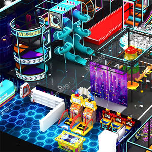 Équipement <span class=keywords><strong>de</strong></span> jeux Softplay, parcours Ninja Warrior, aire <span class=keywords><strong>de</strong></span> jeux multifonctionnelle pour enfants et adultes, équipement <span class=keywords><strong>de</strong></span> terrain <span class=keywords><strong>de</strong></span> jeux intérieur avec toboggans en spirale - Product Image 5