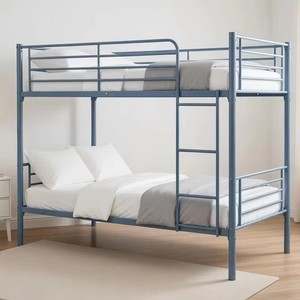 <span class=keywords><strong>Lit</strong></span> superposé moderne en métal bleu pour adultes et enfants, cadre en acier durable avec revêtement en poudre, <span class=keywords><strong>lit</strong></span> de dortoir gain de place - Product Image 4