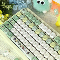 Genshin Impact Wendy Keycaps Profil M-OA Durable PBT Dye Subbed Keycap pour 61/64/65/68/104/108 Mx Switch Mechanical Keyboard