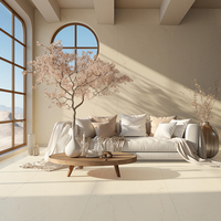 Dalles en pierre frittée 800x2600x9mm, finition velours moderne et minimaliste, anti-reflet, antidérapantes et résistantes à l'usure pour les murs de villas