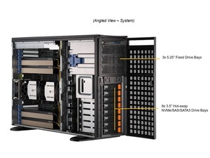 Servidor Supermicro 4U SYS-741GP-TNRT DP Intel, Estación de Trabajo en Torre con 4 GPU - Product Image 2