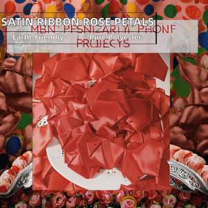 Halbfertige Umweltfreundliche Polyester-Satinband-Rosen Vorgefertigte Blütenblätter für Dauerhafte Ewige Rosen Taschen- & Schuhverzierung - Product Image 2