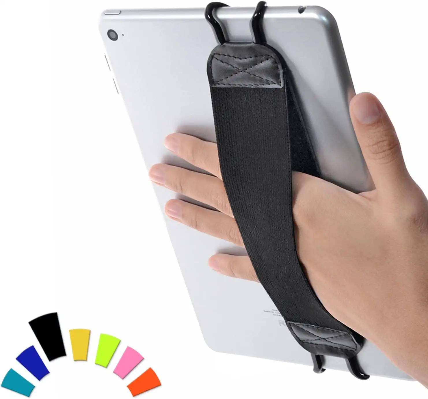 Tablets Stretch Mão Strap Titular Dedo Cinto de Couro Cinta Protetora para Telefone e Tablet E-Leaders
